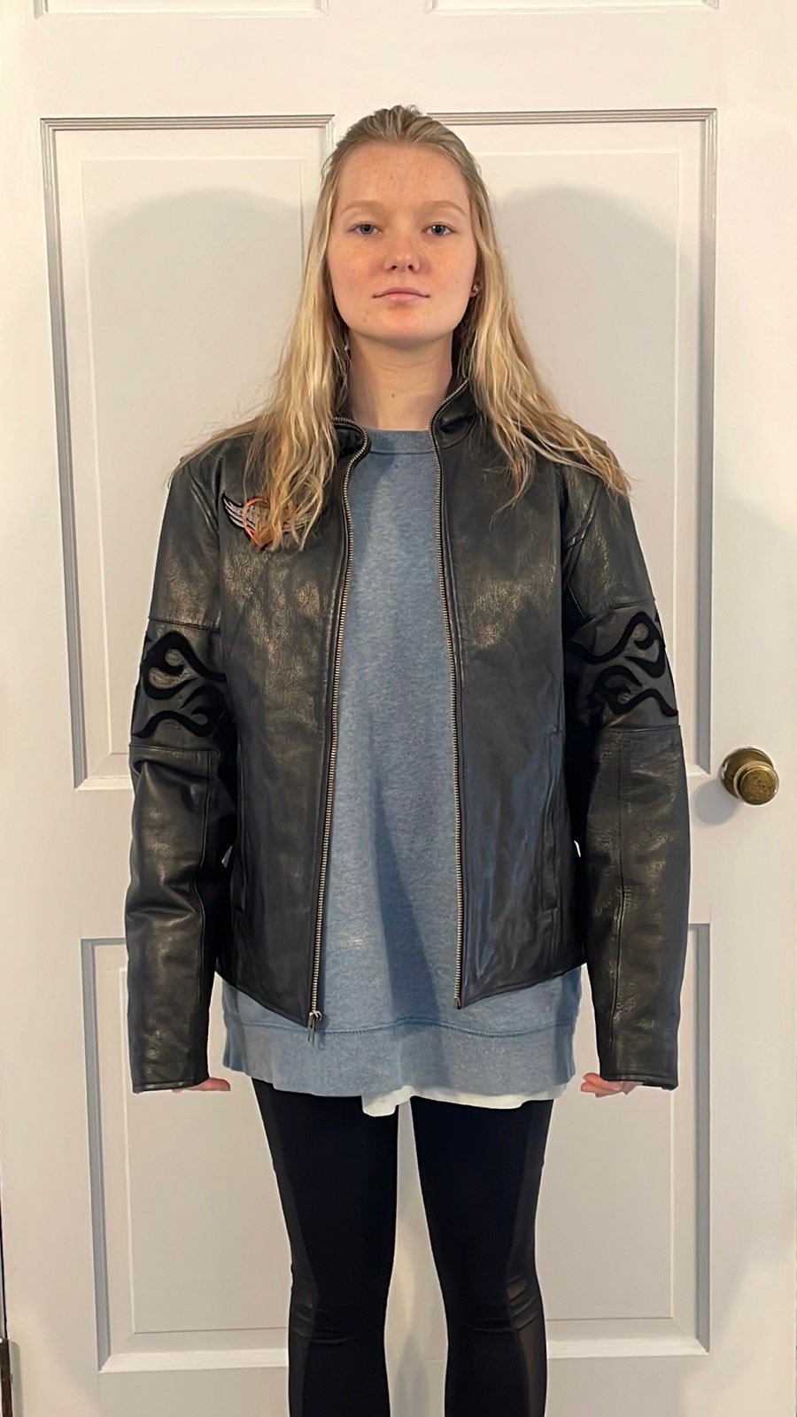 leather jacket women