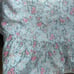 JC Penney Round Tablecloth Roses Ribbons Blue Pink rn 15881