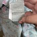 JC Penney Round Tablecloth Roses Ribbons Blue Pink rn 15881