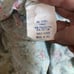 JC Penney Round Tablecloth Roses Ribbons Blue Pink rn 15881