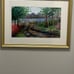 Original Watercolor Painting Size Medium 30” X 22” Garden On The Lake.