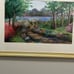 Original Watercolor Painting Size Medium 30” X 22” Garden On The Lake.