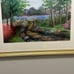 Original Watercolor Painting Size Medium 30” X 22” Garden On The Lake.
