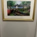 Original Watercolor Painting Size Medium 30” X 22” Garden On The Lake.