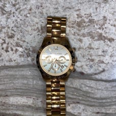 Michael Kors Gold Runway Chronograph Watch, Women’s MK 8191
