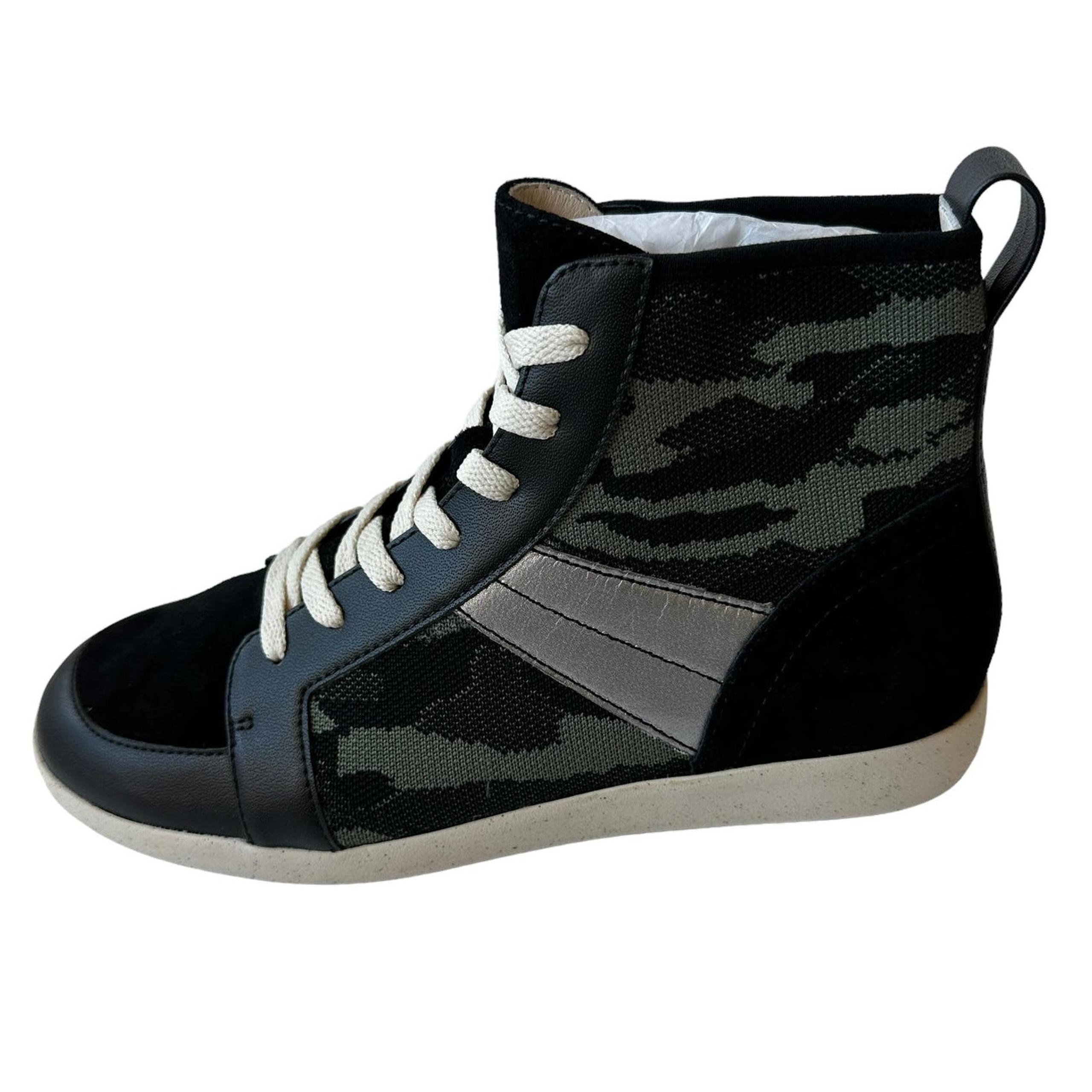 Sanctuary Sneakers Major Camouflage Smart Creation Green Black Women's Size 5M