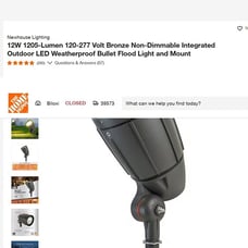 Newhouse Lighting- Outdoor LED Weatherproof Bullet Flood Light (6)