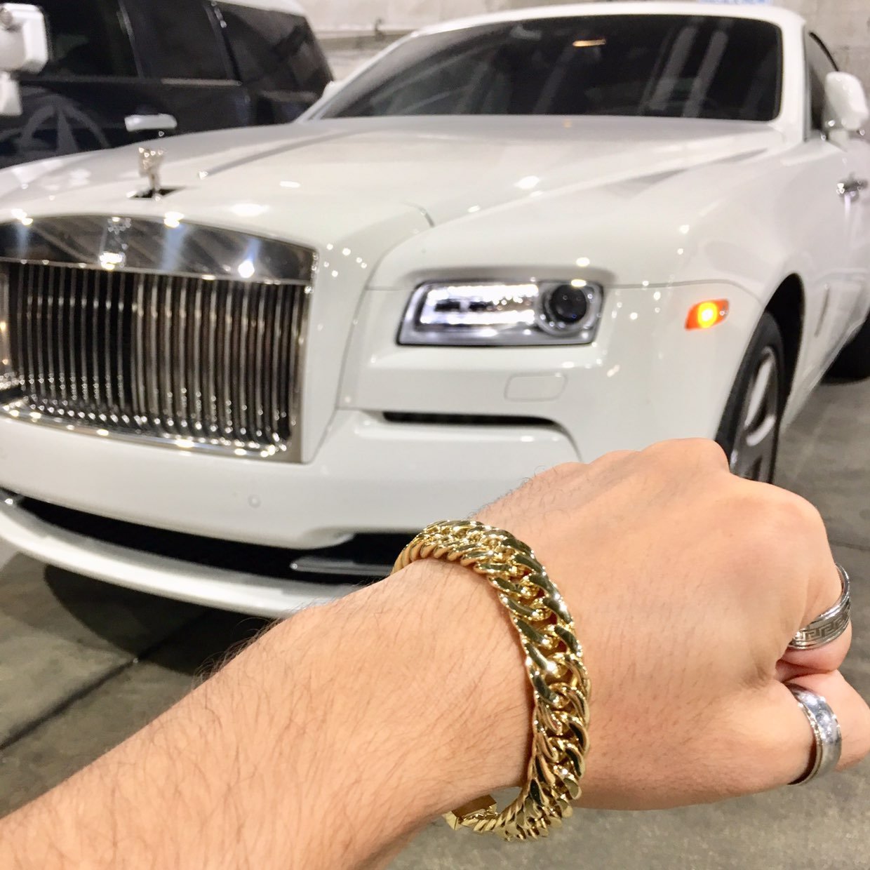 DOUBLE CUBAN LINK BRACELET 18K GOLD