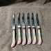 Regent Sheffield pink floral steak Knives