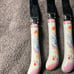 Regent Sheffield pink floral steak Knives
