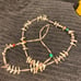 Vintage MOP bird ftish silver necklace