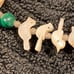 Vintage MOP bird ftish silver necklace