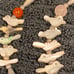 Vintage MOP bird ftish silver necklace