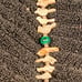 Vintage MOP bird ftish silver necklace