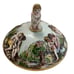 Capodimonte Jar With Lid Music Horse Angel