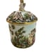 Capodimonte Jar With Lid Music Horse Angel