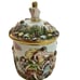 Capodimonte Jar With Lid Music Horse Angel