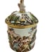 Capodimonte Jar With Lid Music Horse Angel