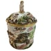 Capodimonte Jar With Lid Music Horse Angel