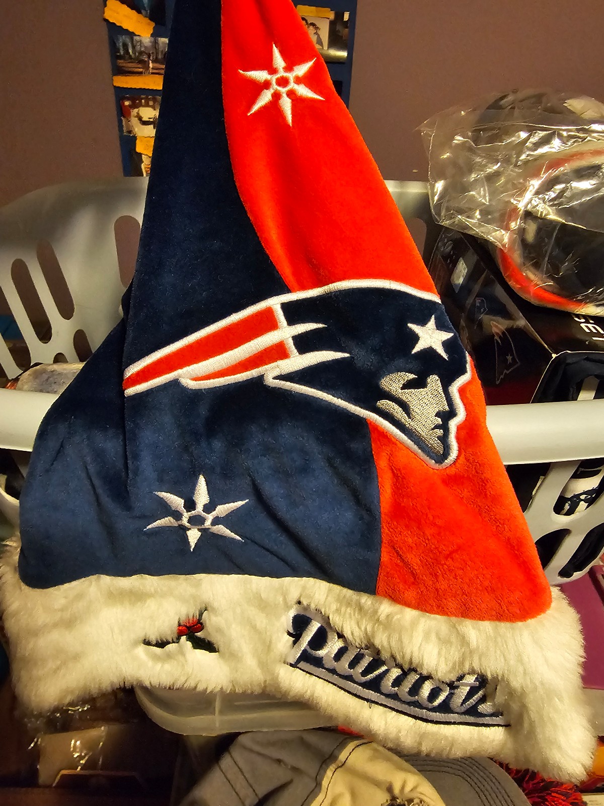 Set of 2 Patriots christmas hat