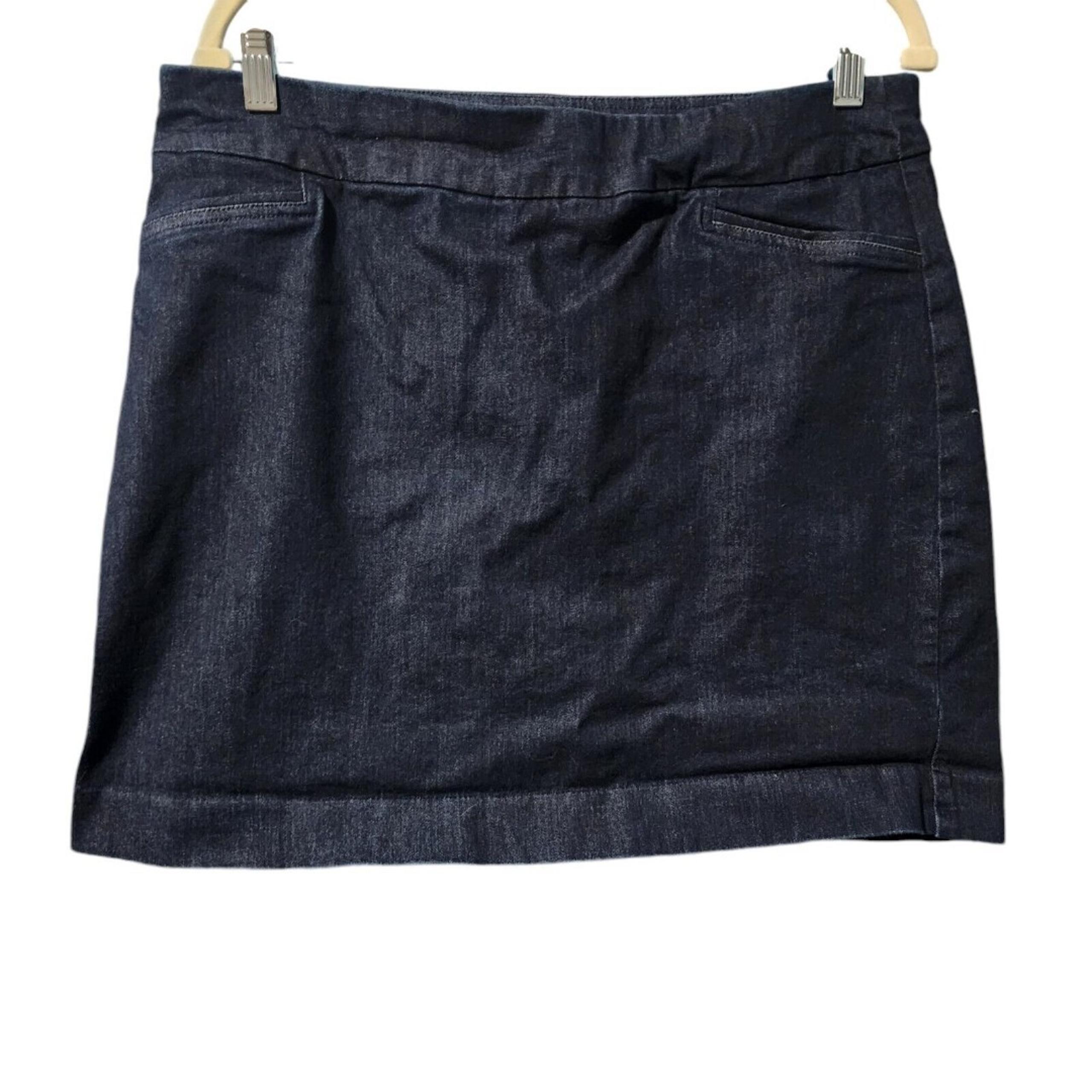 Croft & Barrow effortless stretch DENIM SKORT  SIZE 12 REG Womens