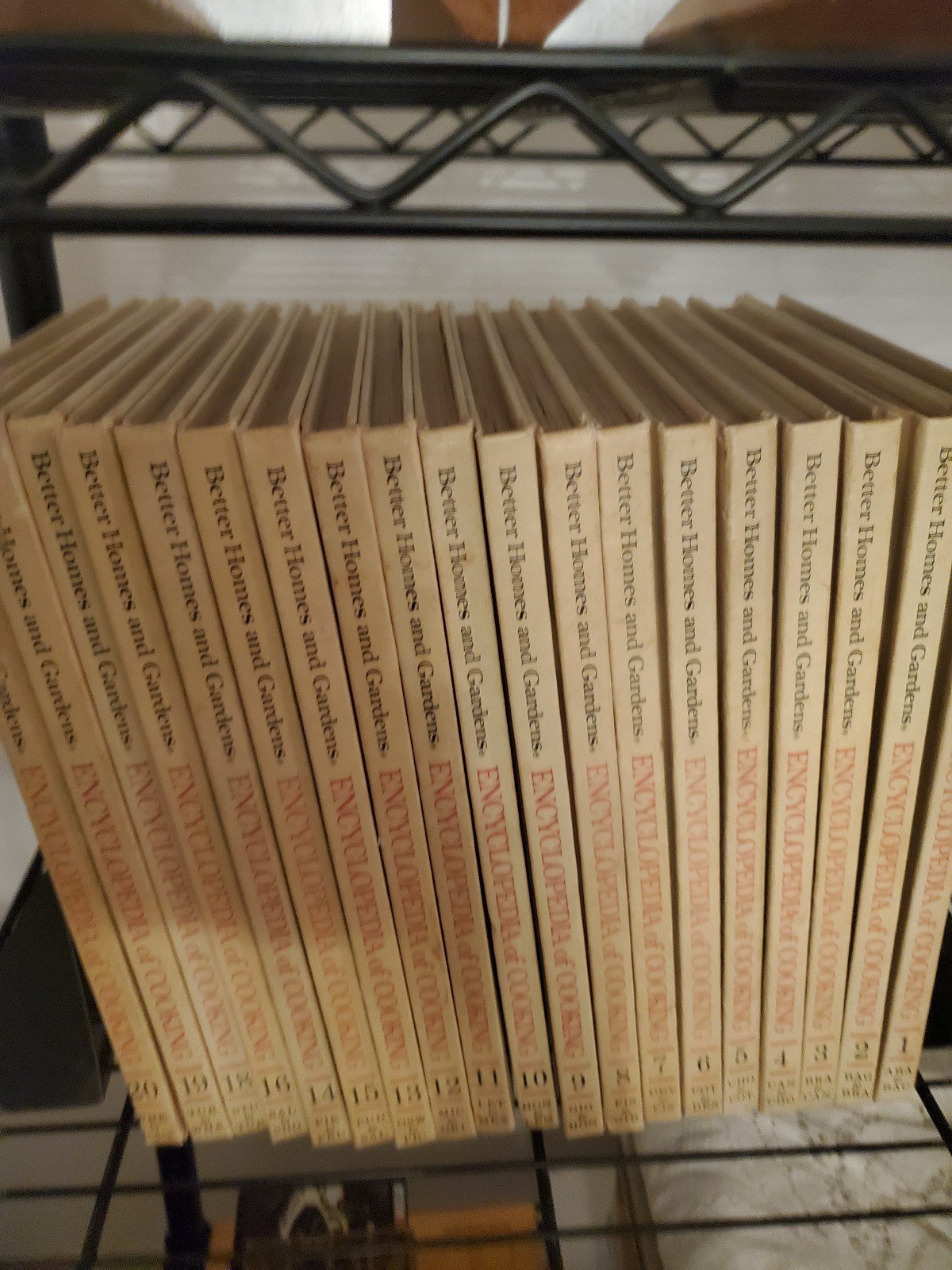 Better Homes and Gardens Encyclopedia of cooking complete set