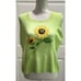 BEREK 2 By TAKAKO SAKON Green Knit Sunflower Beaded Sweater Tank Size Large