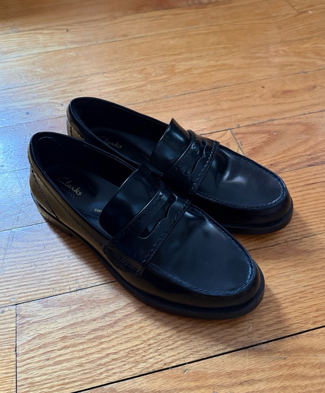 Clarks Penny Loafers