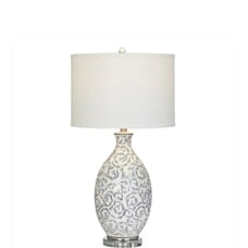 Rare Crestview collection's Dorry table lamp is a beautifully crafted ceramic