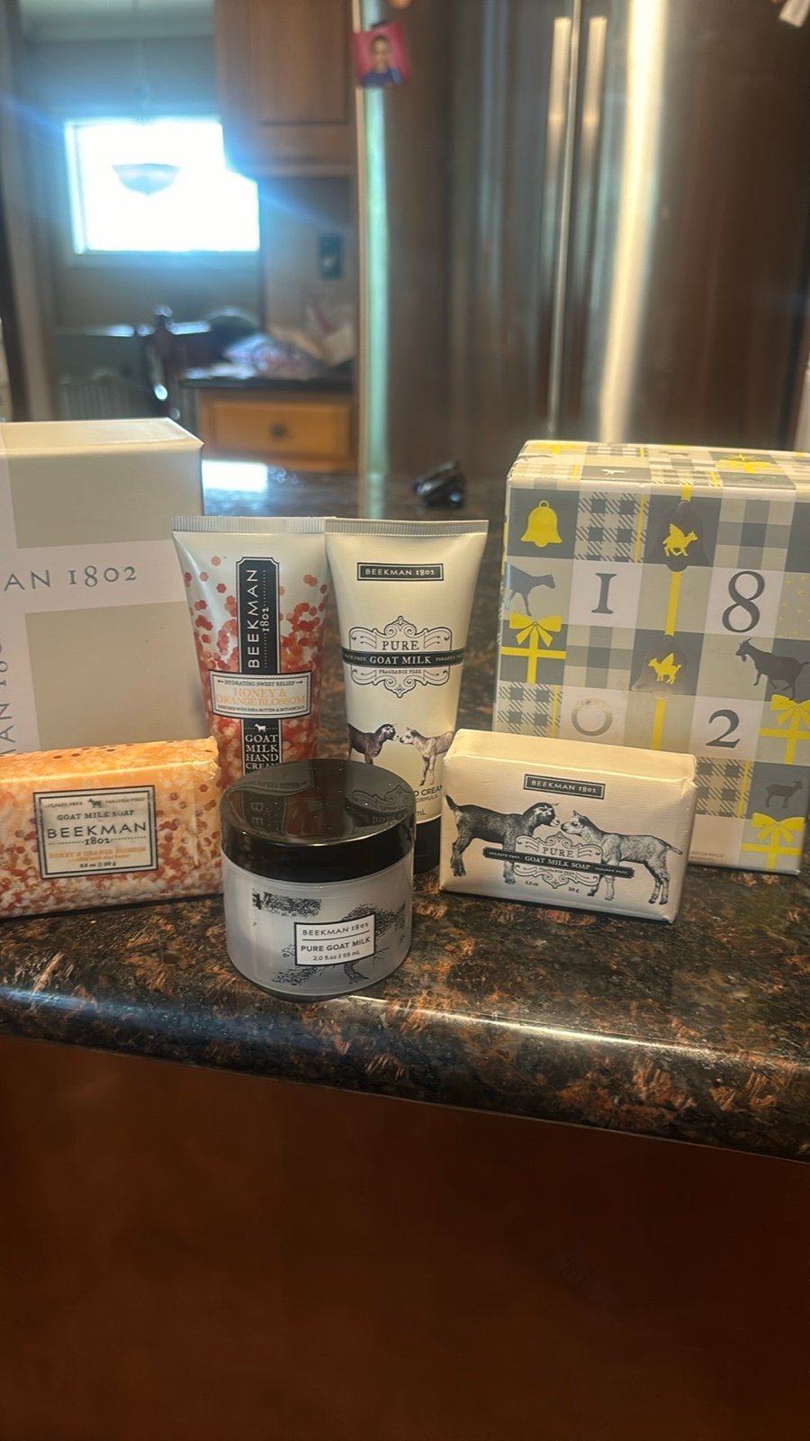 New Beekman 1802 hand cream, soap, body cream 2 different soap scents 2 hand cr
