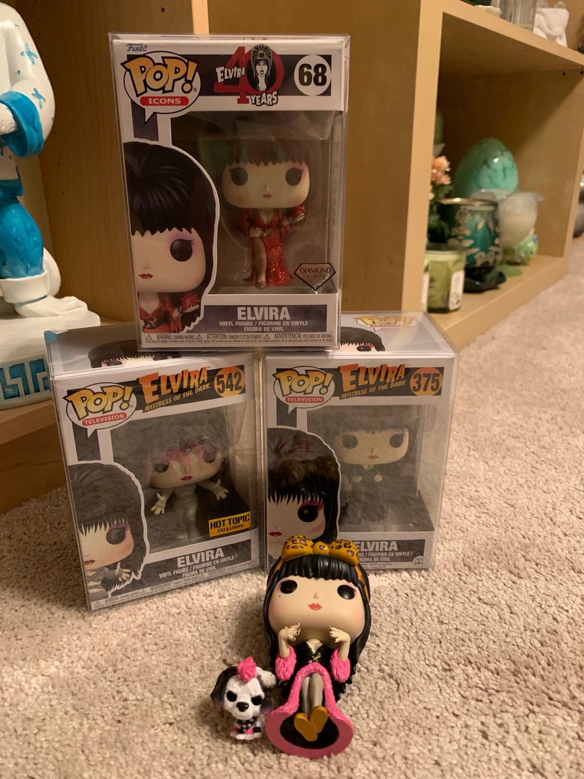 Funko Pop Jack Torrance, The Joker, Elvira Lot