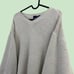 beige chunky cotton knit sweater