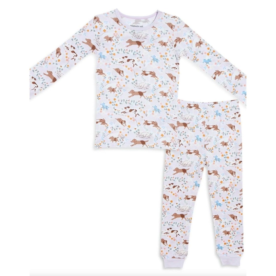 Magnetic Me Kids Modal Pajama Set - Best Fur End Dog Print Sz 8