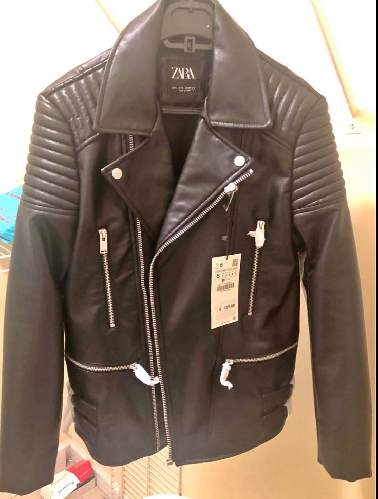 Zara leather jacket