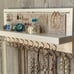 Jewelry Organizer Wall Holder - Rustic White 14