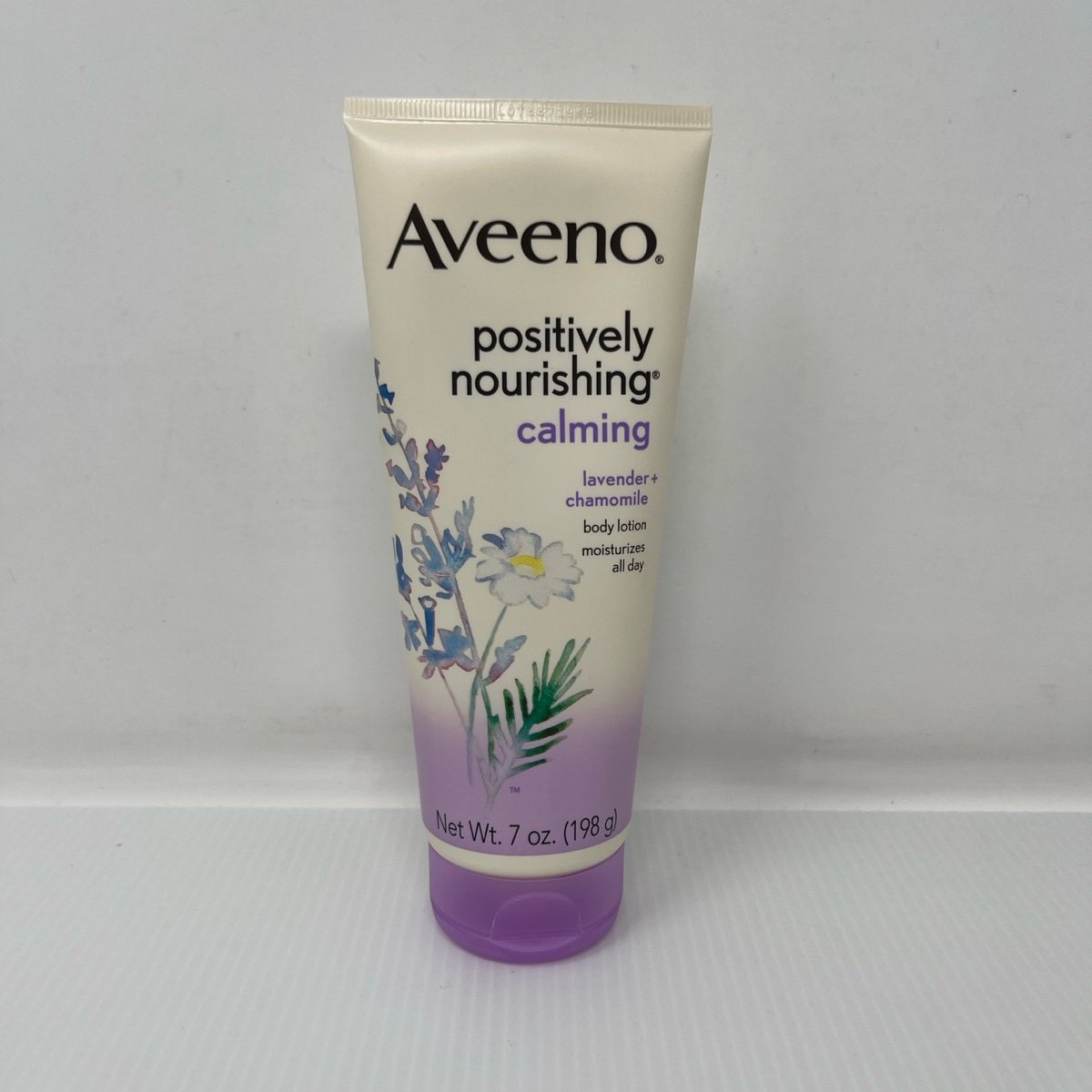 Aveeno Positively Nourishing Calming Body Lotion Lavender Chamomile 7 oz