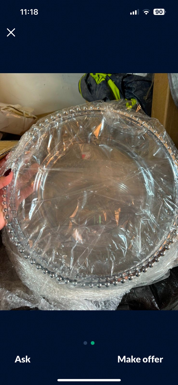 Acrylic Charger Plates