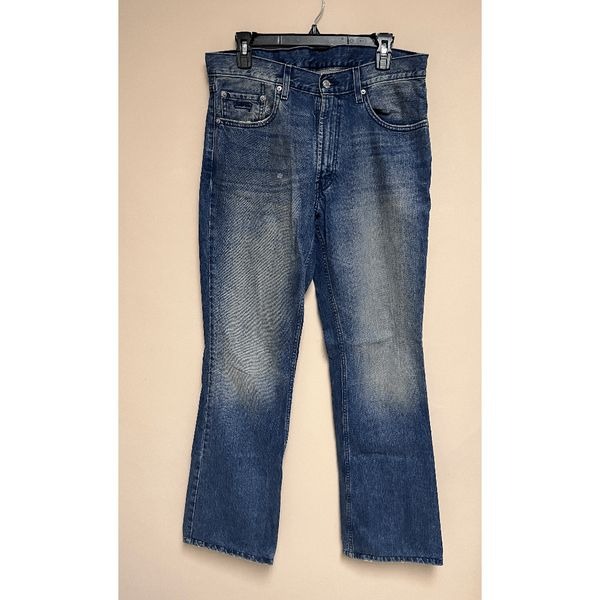 Levi's 517 Mens Bootcut Leg Utility Jeans Dark Wash Sz 34