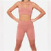 NWT MATE the Label Rose Pink Organic Stretch Biker Short - Size 2X
