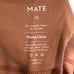 NWT MATE the Label Rose Pink Organic Stretch Biker Short - Size 2X