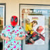 3-D printed custom-made,Deadpool sprayed with auto body paint