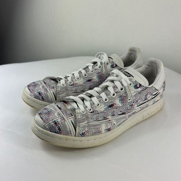 Adidas Stan Smith Mickey Mouse 3D Print Sneakers Size 7.5