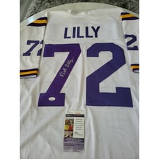 Bob Lilly Autographed/Signed Jersey JSA COA TCU Horned Frogs