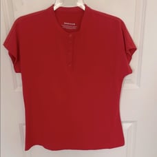Betabrand Burnt Orange Henley Top XL