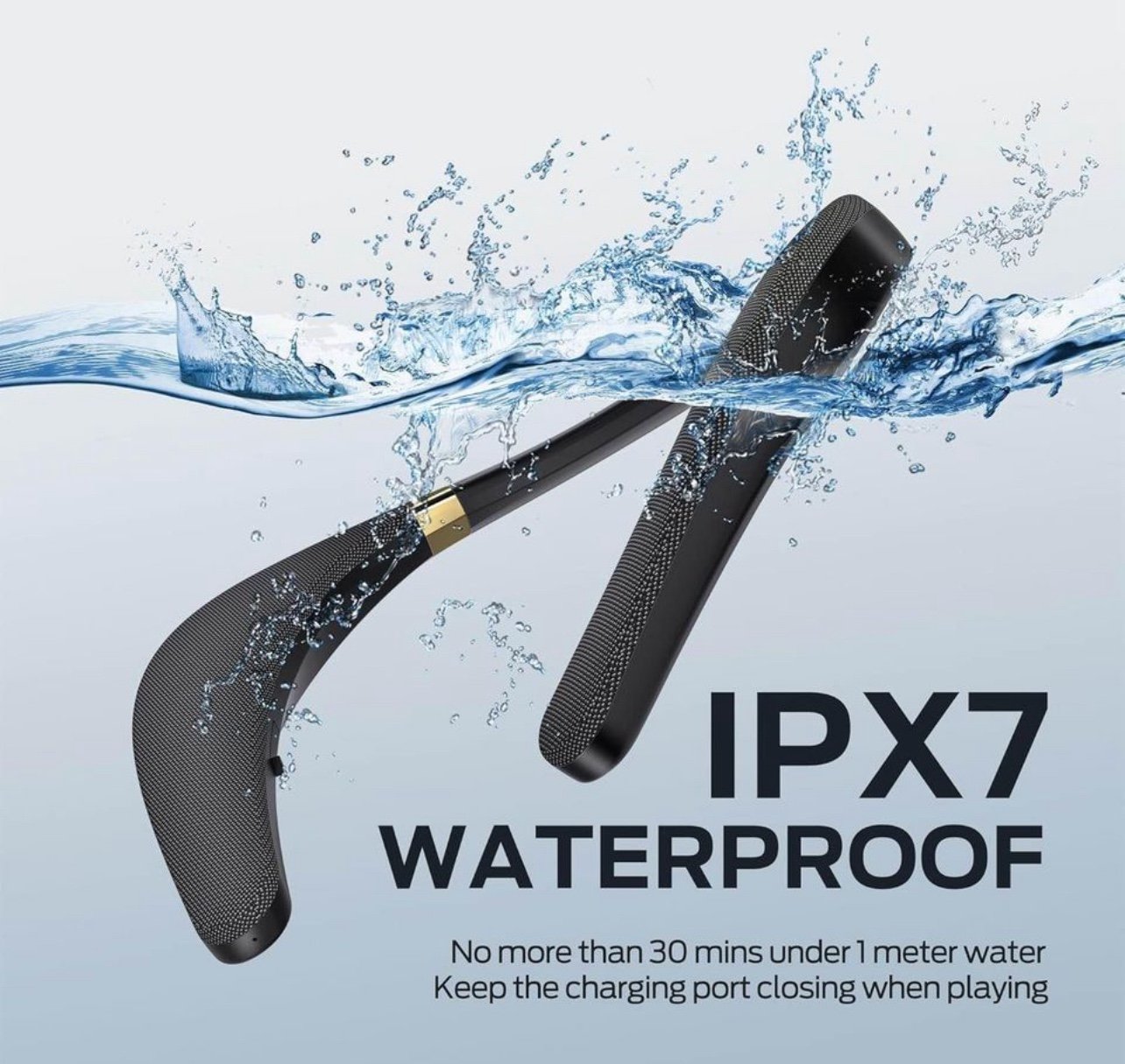 Monster Boomerang Neckband Bluetooth Speaker, Neck Speaker Bluetooth Wireless,