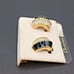 Christian Dior NEW Earrings Black Enamel/Crystal Clip On Nordstroms