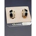 Christian Dior NEW Earrings Black Enamel/Crystal Clip On Nordstroms