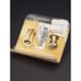 Christian Dior NEW Earrings Black Enamel/Crystal Clip On Nordstroms