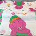 Vintage Barney Twin 90s Comforter and Pillowcase