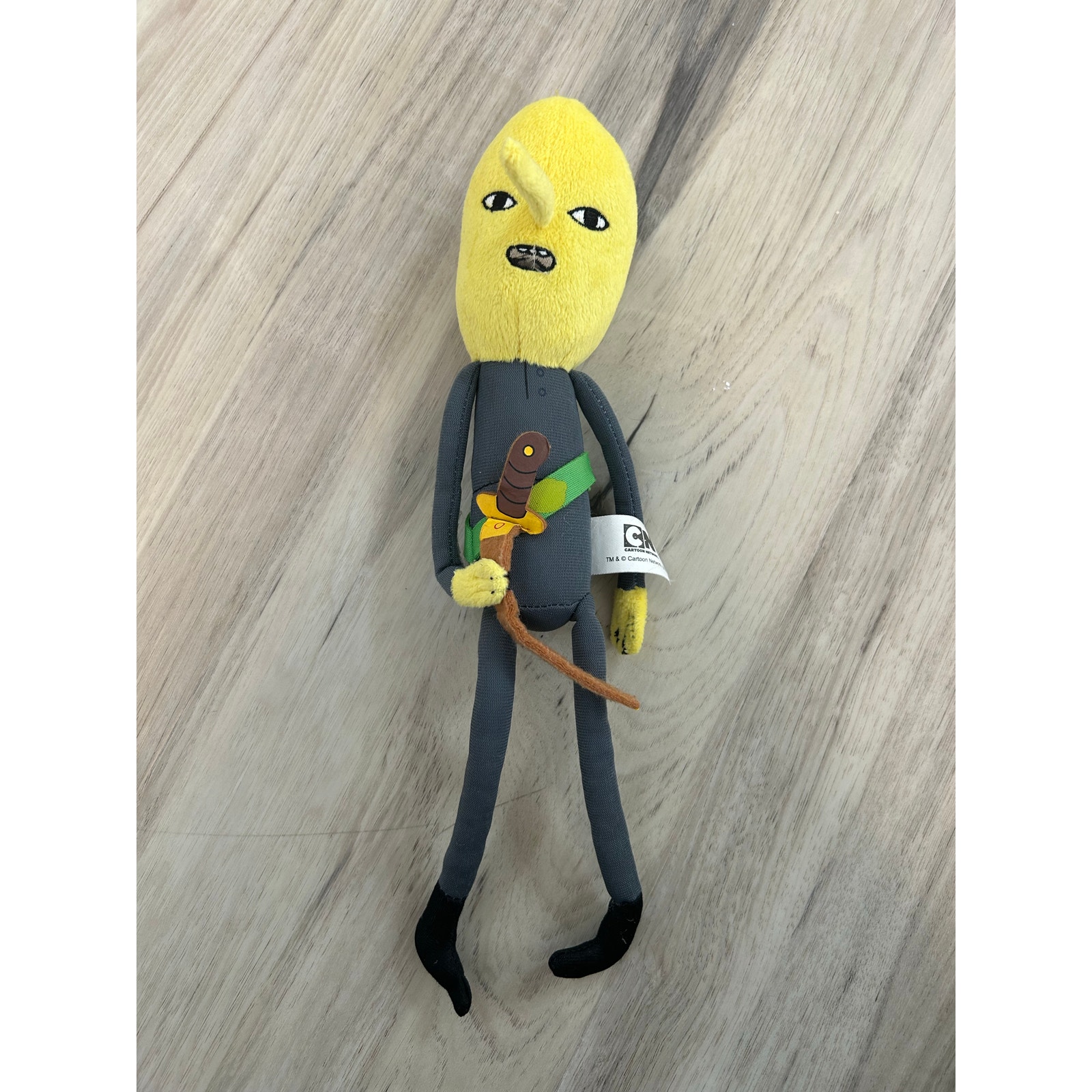 Adventure Time Earl of Lemongrab Plush Jazwares Cartoon Network 11” Lemon Man